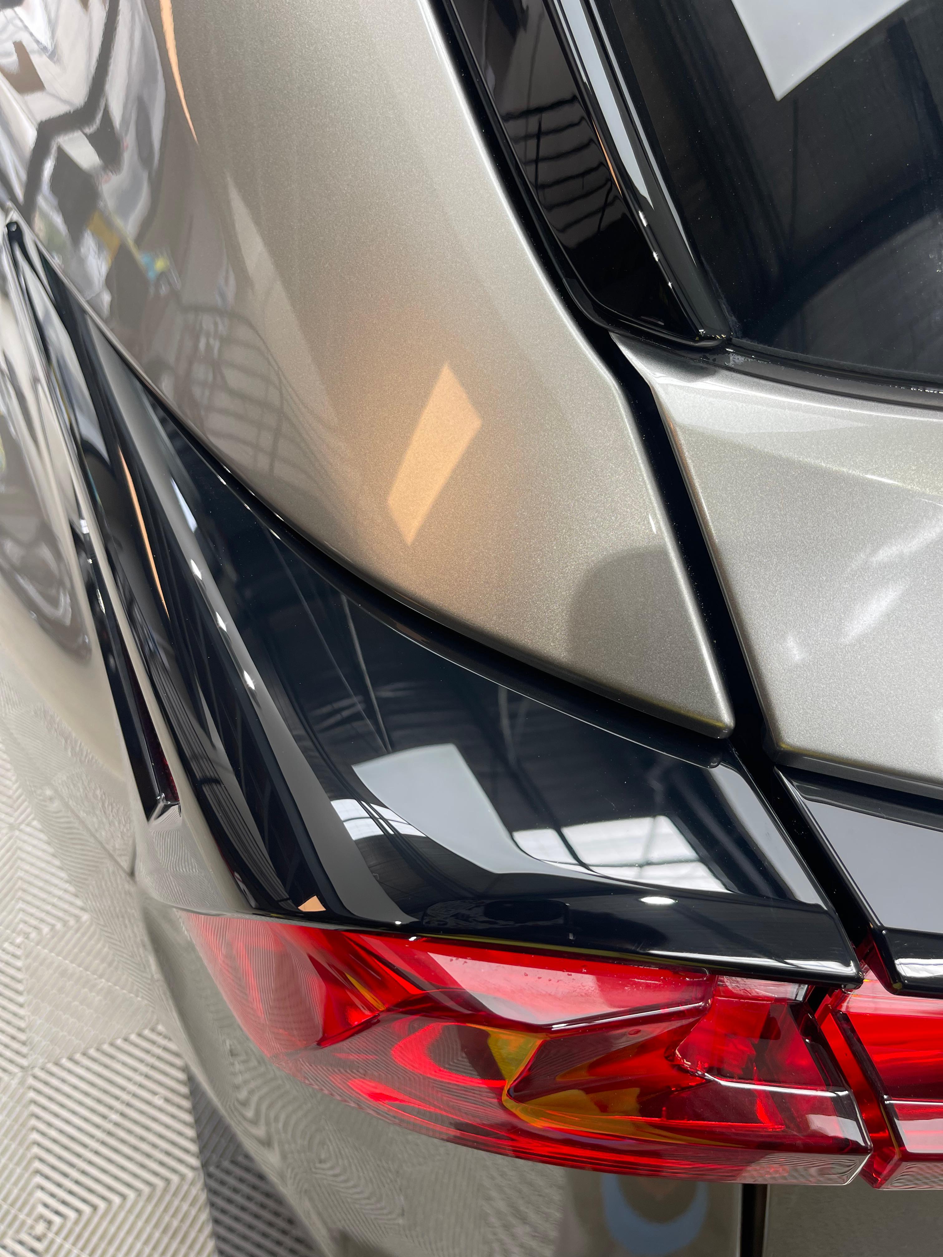 After detailing - rear taillight area with deep gloss and clarity